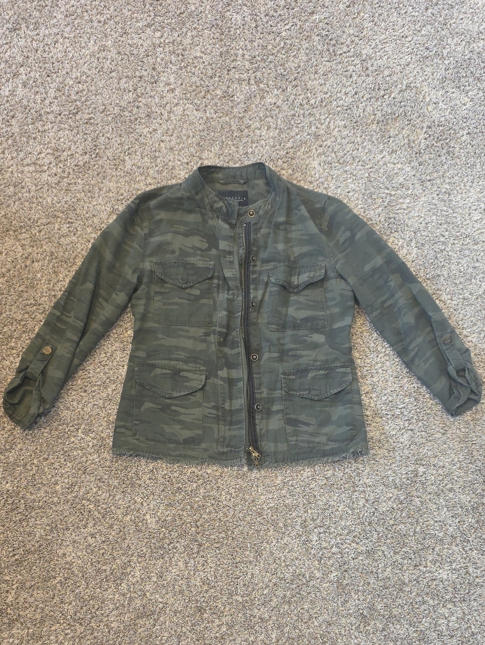 Sanctuary Camouflage Shirt Jacket - Olive